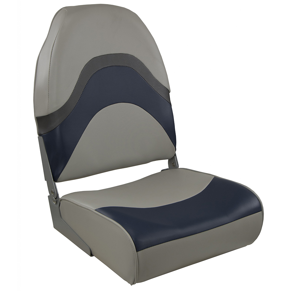 Springfield Premium Wave Folding Seat – Grey/Blue w/Meteor Stripe Springfield Premium Wave Folding Seat – Grey/Blue w/Meteor Stripe