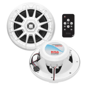 Boss Audio MRGB55W 5.25″ Marine Speakers w/RGB Lighting – White