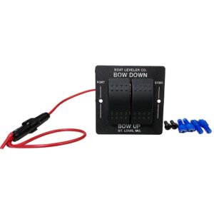 Boat Leveler Waterproof Trim Tab Switch – Black/Black Buttons