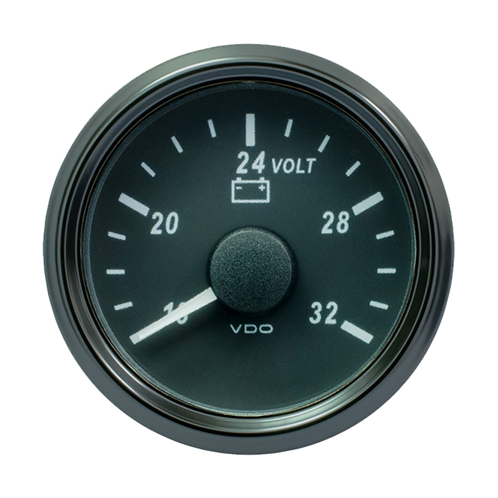 VDO SingleViu 52mm (2-1/16″) Voltmeter f/24V Systems – 32V VDO SingleViu 52mm (2-1/16″) Voltmeter f/24V Systems – 32V