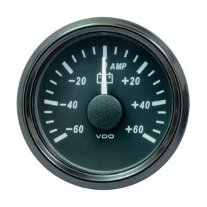VDO SingleViu 52mm (2-1/16″) Ammeter – 60 AMP