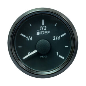 VDO SingleViu 52mm (2-1/16″) DEF Level Gauge – 3-180 Ohm