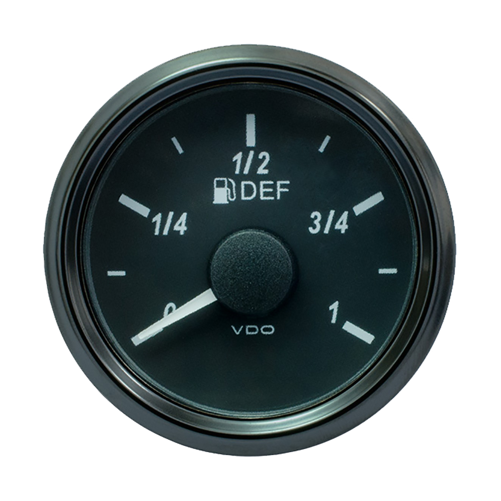 VDO SingleViu 52mm (2-1/16″) DEF Level Gauge – 3-180 Ohm VDO SingleViu 52mm (2-1/16″) DEF Level Gauge – 3-180 Ohm