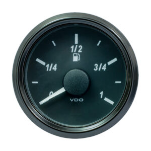 VDO SingleViu 52mm (2-1/16″) Fuel Level Gauge – Euro – 3-180 Ohm