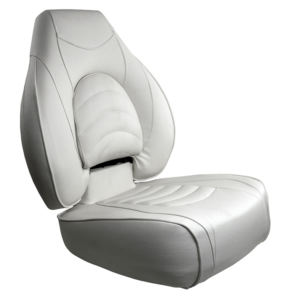 Springfield Fish Pro High Back Folding Seat – White Springfield Fish Pro High Back Folding Seat – White
