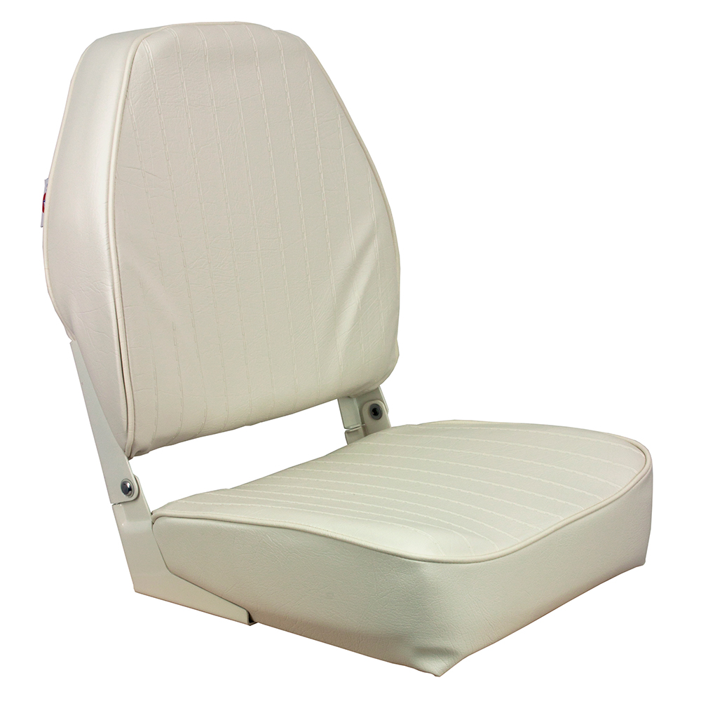 Springfield High Back Folding Seat – White Springfield High Back Folding Seat – White