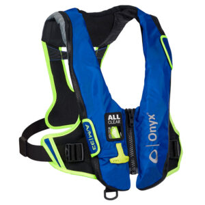 Onyx Impulse A/M-33 All Clear&reg; Auto/Manual Inflatable Life Jacket – Blue