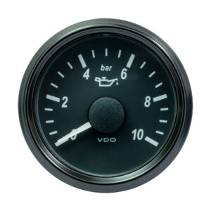 VDO SingleViu 52mm (2-1/16″) Oil Pressure Gauge – 10 Bar – 0-4.5V