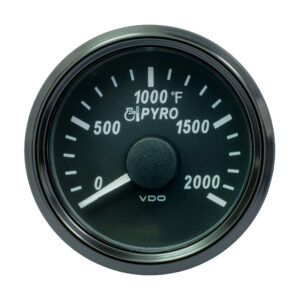 VDO SingleViu 52mm (2-1/16″) Exhaust Gas Temp. Gauge – 2000&deg;F