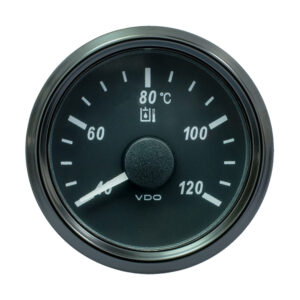 VDO SingleViu 52mm (2-1/16″) Hydraulic Oil Temp. Gauge – 120&deg;C – 291-22 Ohm