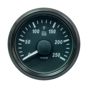 VDO SingleViu 52mm (2-1/16″) Hydraulic Oil Temp. Gauge – 250&deg;F – 291-22 Ohm