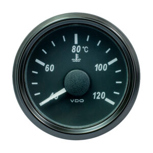 VDO SingleViu 52mm (2-1/16″) Water Temp. Gauge – 120&deg; C – 291-22 ohm
