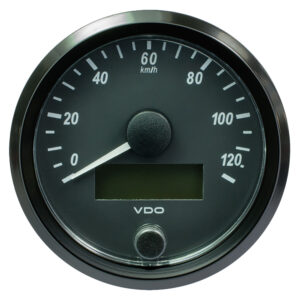 VDO SingleViu 80mm (3-1/8″) Speedometer – 120 KM/H