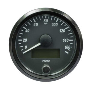 VDO SingleViu 80mm (3-1/8″) Speedometer – 160MPH