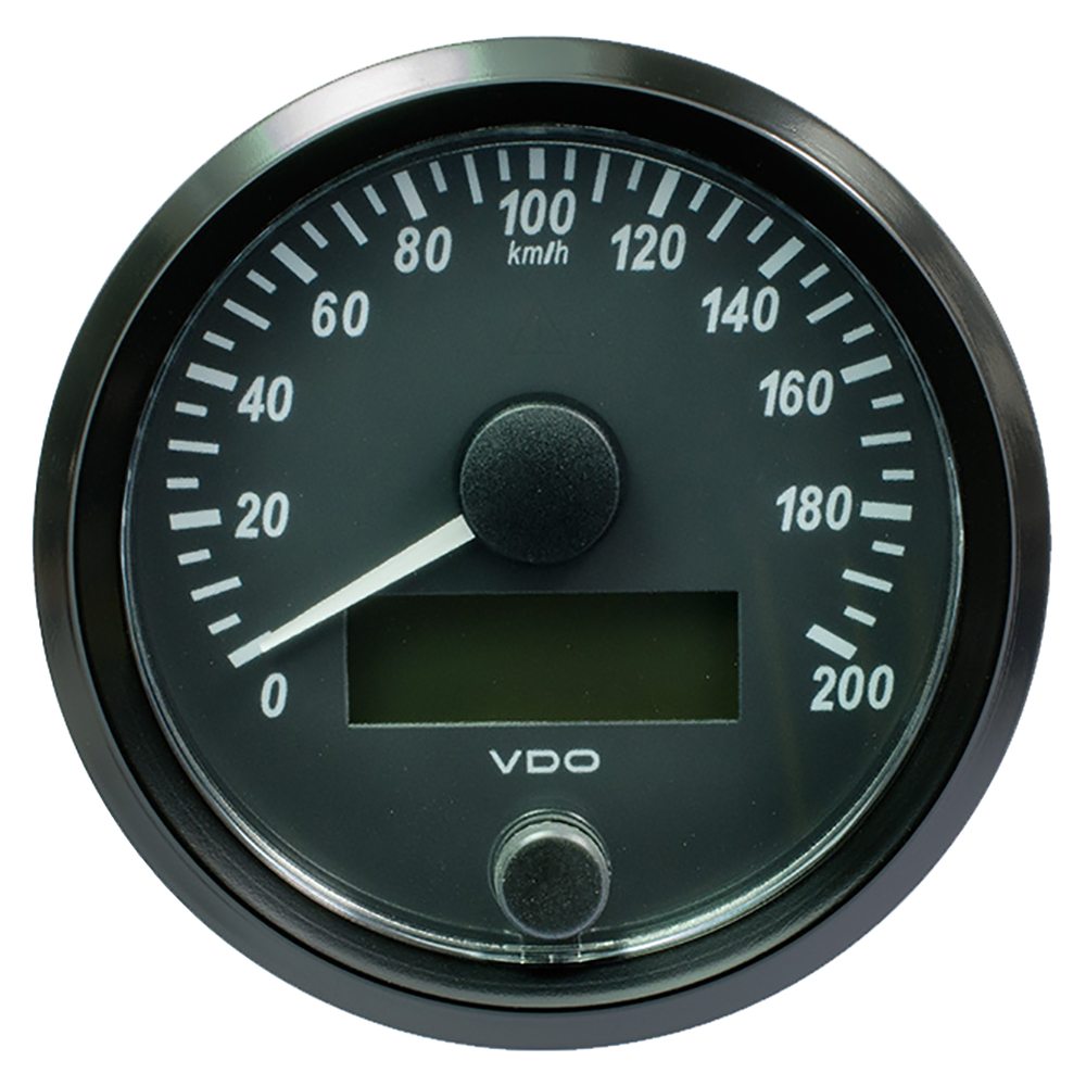 VDO SingleViu 80mm (3-1/8″) Speedometer – 200 KM/H VDO SingleViu 80mm (3-1/8″) Speedometer – 200 KM/H