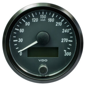 VDO SingleViu 80mm (3-1/8″) Speedometer – 300 KM/H