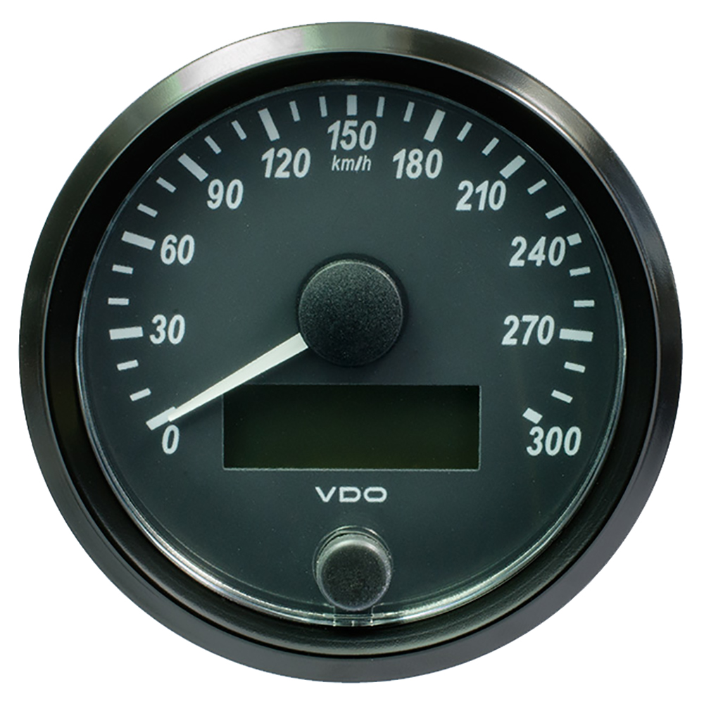 VDO SingleViu 80mm (3-1/8″) Speedometer – 300 KM/H VDO SingleViu 80mm (3-1/8″) Speedometer – 300 KM/H