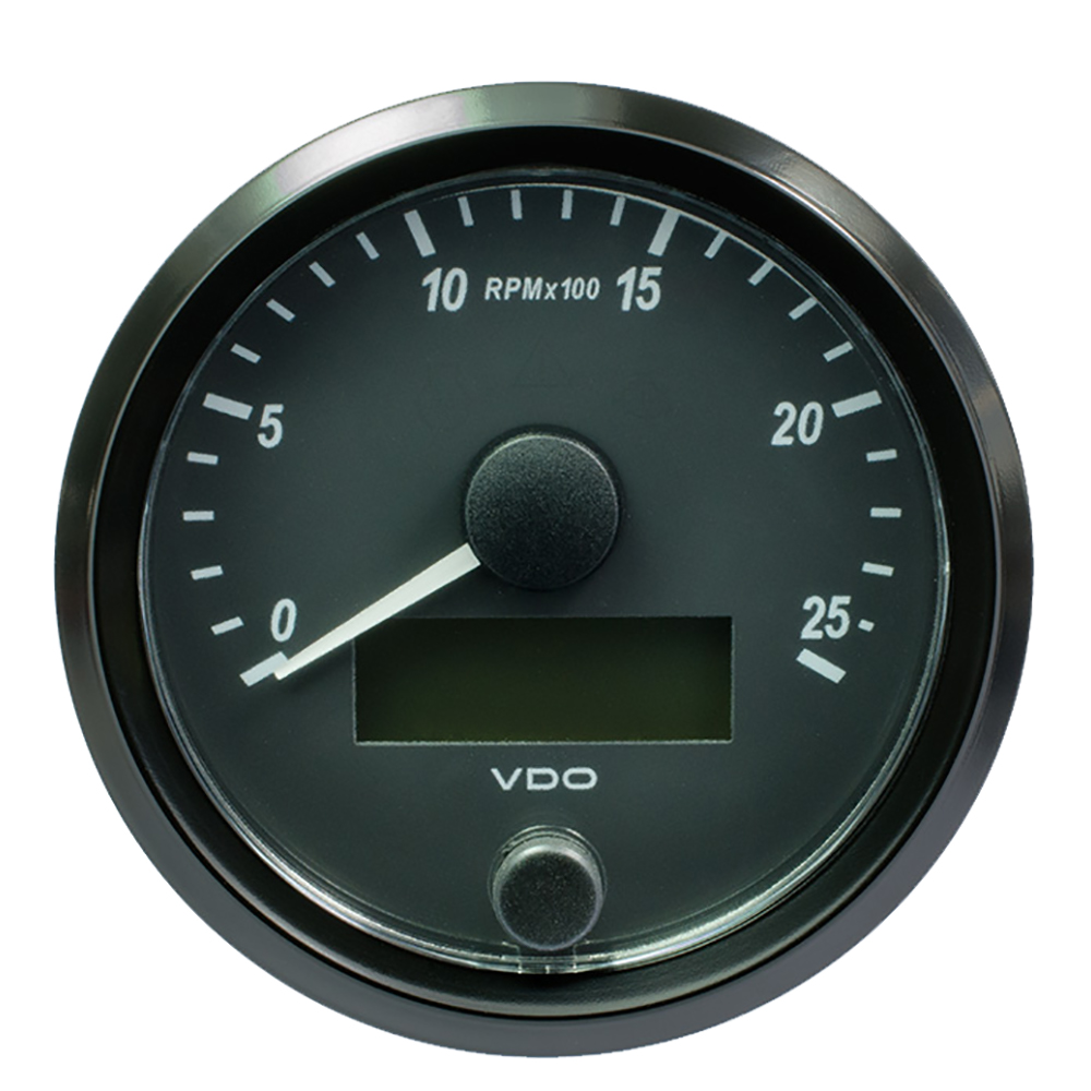 VDO SingleViu 80mm (3-1/8″) Tachometer – 2500 RPM VDO SingleViu 80mm (3-1/8″) Tachometer – 2500 RPM
