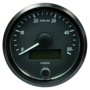 VDO SingleViu 80mm (3-1/8″) Tachometer – 5000 RPM