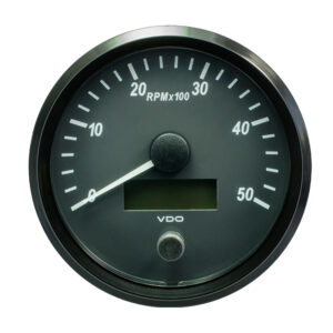 VDO SingleViu 100mm (4″) Tachometer – 5000 RPM