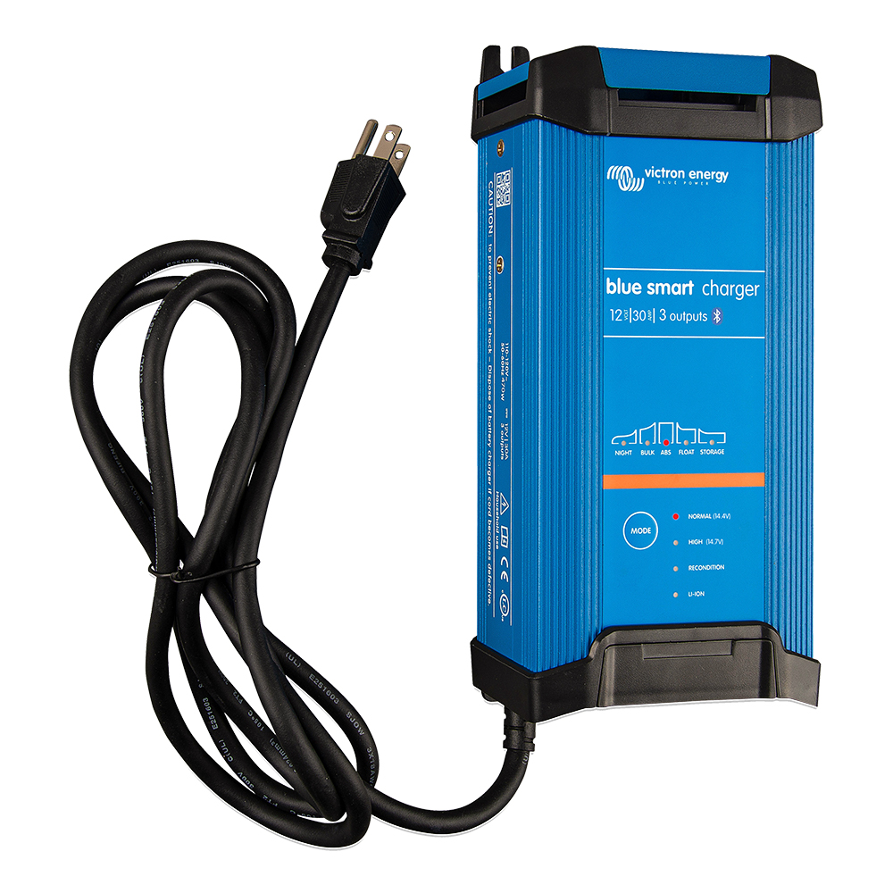Victron Blue Smart IP22 12VDC 30A 3 Bank 120V Charger – Dry Mount Victron Blue Smart IP22 12VDC 30A 3 Bank 120V Charger – Dry Mount