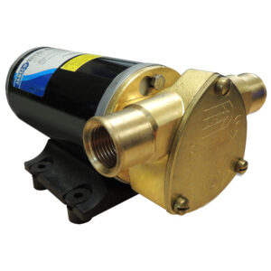 Jabsco Ballast King Bronze DC Pump with Deutsch Connector – No Reversing Switch – 15 GPM
