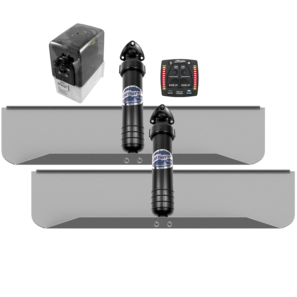 Bennett Marine 30×9 Hydraulic Trim Tab System w/One Box Indication Bennett Marine 30×9 Hydraulic Trim Tab System w/One Box Indication