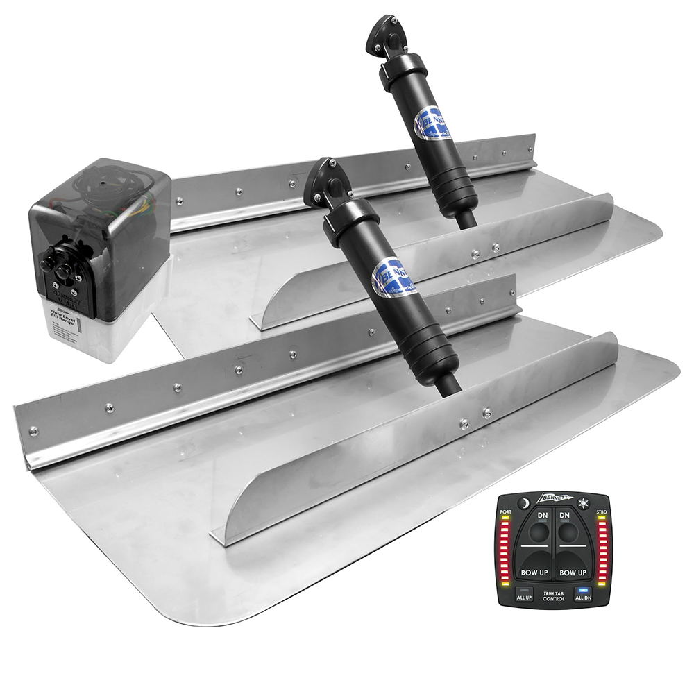 Bennett Marine 30×12 Hydraulic Trim Tab System w/One Box Indication Bennett Marine 30×12 Hydraulic Trim Tab System w/One Box Indication