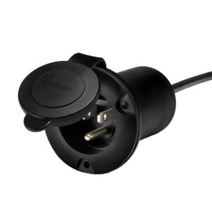 Guest AC Universal Plug Holder – Black
