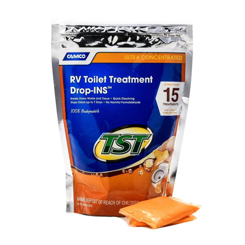 Camco TST Orange RV Toilet Treatment Drop-Ins *15-Pack Camco TST Orange RV Toilet Treatment Drop-Ins *15-Pack