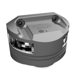 Lopolight Series 301-011 – Masthead Light w/Deck Light – 5NM – Vertical Mount – White – Silver Housing