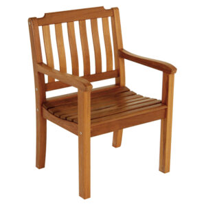 Whitecap Garden Chair w/Arms – Teak