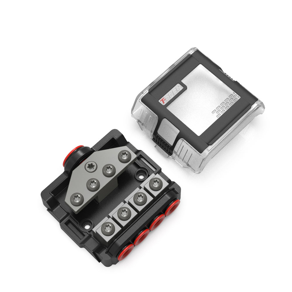 T-Spec VFDB4 MANL 4 Position Distribution Block w/Cover T-Spec VFDB4 MANL 4 Position Distribution Block w/Cover