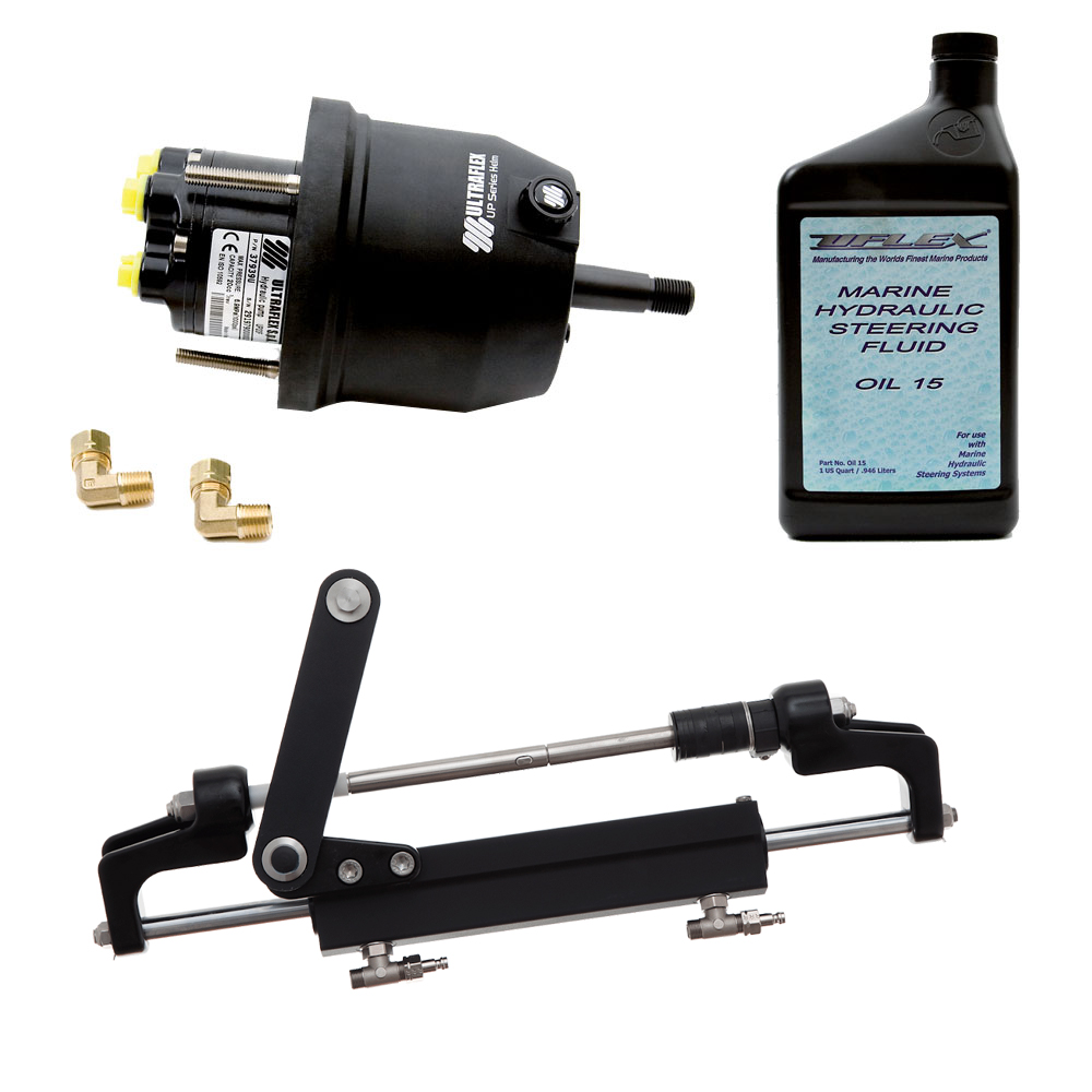 Uflex HYCO 1.1 Front Mount OB System up to 175HP – Includes UP20 FM Helm, 2qts of Oil, UC95-OBF Cylinder Uflex HYCO 1.1 Front Mount OB System up to 175HP – Includes UP20 FM Helm, 2qts of Oil, UC95-OBF Cylinder