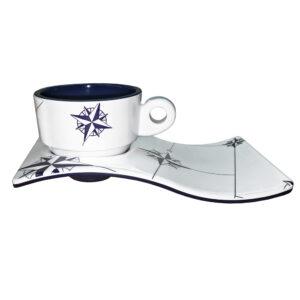 Marine Business Melamine Espresso Cup & Plate Coffee Set – NORTHWIND – Set of 6