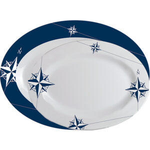Marine Business Melamine Oval Serving Platters Set – NORTHWIND – Set of 2