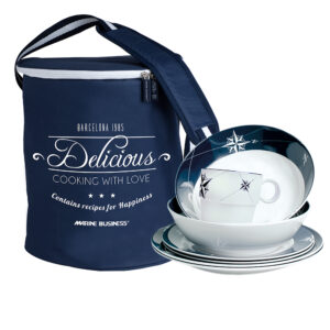 Marine Business Melamine Tableware Set & Basket – NORTHWIND – Set of 24