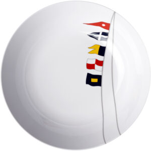 Marine Business Melamine Deep, Round Soup Plate – REGATA – 8.8″ Set of 6
