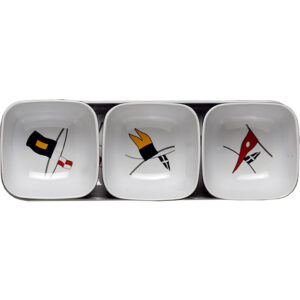 Marine Business Melamine Snack Set – REGATA – Set of 4
