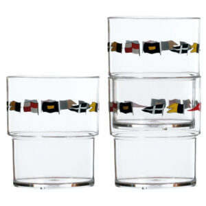 Marine Business Stackable Glass Set – REGATA – Set of 12