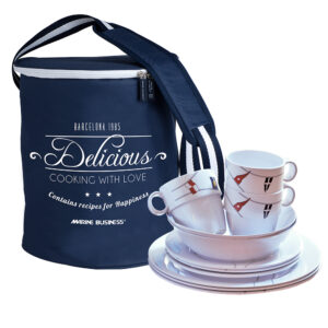 Marine Business Melamine Tableware Set & Basket – REGATA – Set of 24