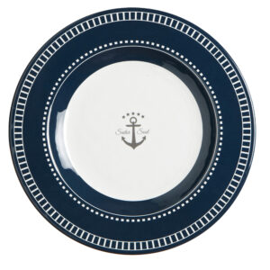 Marine Business Melamine Round Dessert Plate – SAILOR SOUL – 7″ Set of 6