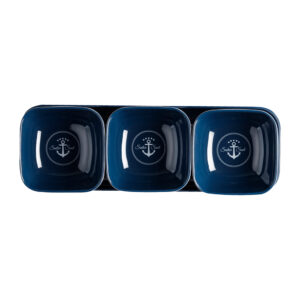 Marine Business Melamine Snack Set – SAILOR SOUL – Set of 4