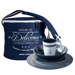 Marine Business Melamine Tableware & Basket – SAILOR SOUL – Set of 16