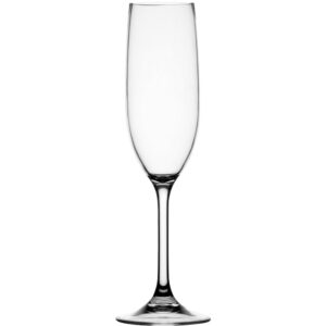 Marine Business Non-Slip Flute Glass Party – CLEAR TRITAN&trade; – Set of 6