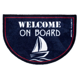 Marine Business Non-Slip WELCOME ON BOARD Half-Moon-Shaped Mat – REGATA