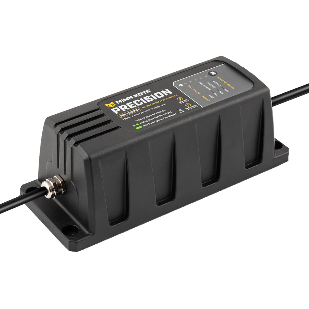 Minn Kota On-Board Precision Charger MK-106 PCL 1 Bank x 6 AMP LI Optimized Charger Minn Kota On-Board Precision Charger MK-106 PCL 1 Bank x 6 AMP LI Optimized Charger