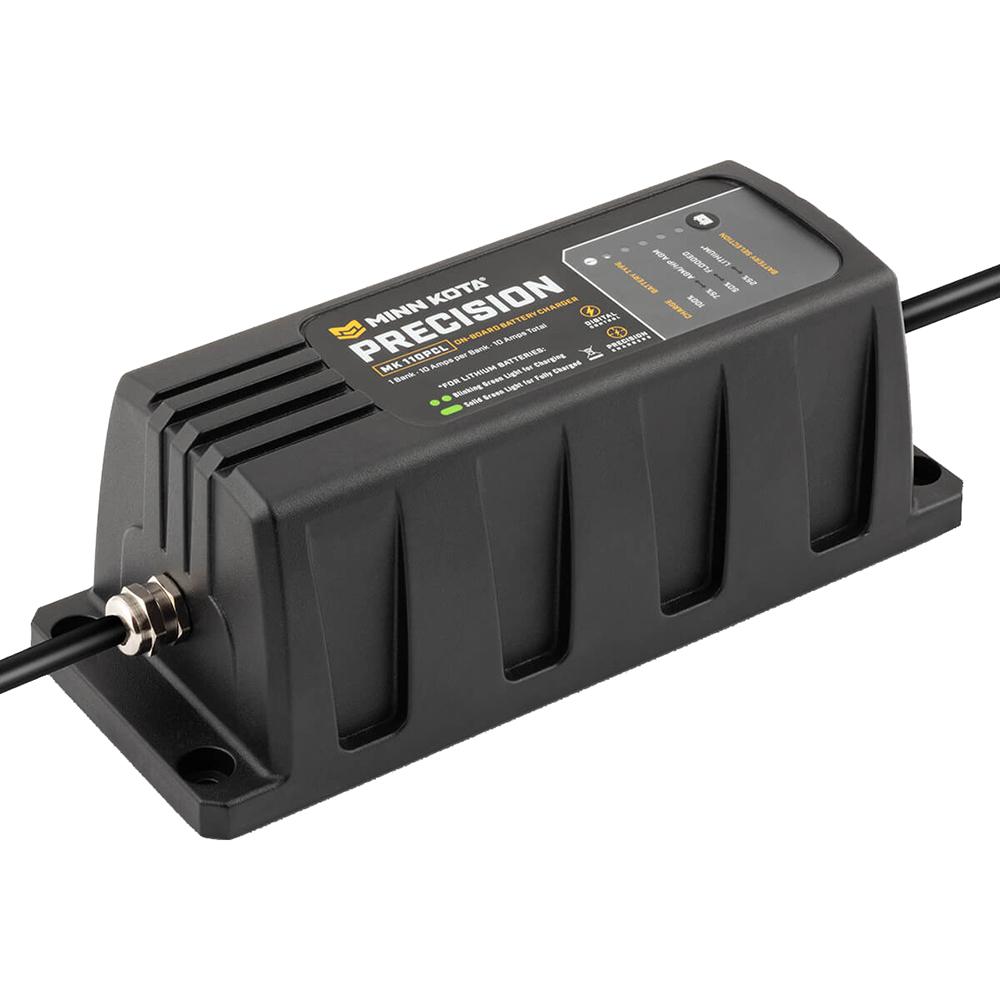Minn Kota On-Board Precision Charger MK-110 PCL 1 Bank x 10 AMP LI Optimized Charger Minn Kota On-Board Precision Charger MK-110 PCL 1 Bank x 10 AMP LI Optimized Charger