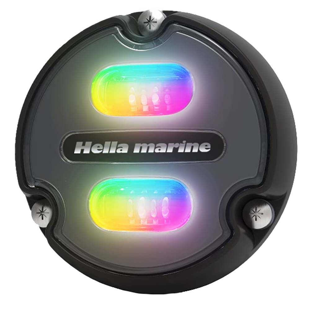 Hella Marine Apelo A1 RGB Underwater Light – 1800 Lumens – Black Housing – Charcoal Lens Hella Marine Apelo A1 RGB Underwater Light – 1800 Lumens – Black Housing – Charcoal Lens