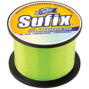 Sufix Superior Hi-Vis Yellow Monofilament – 50lb – 2405 yds